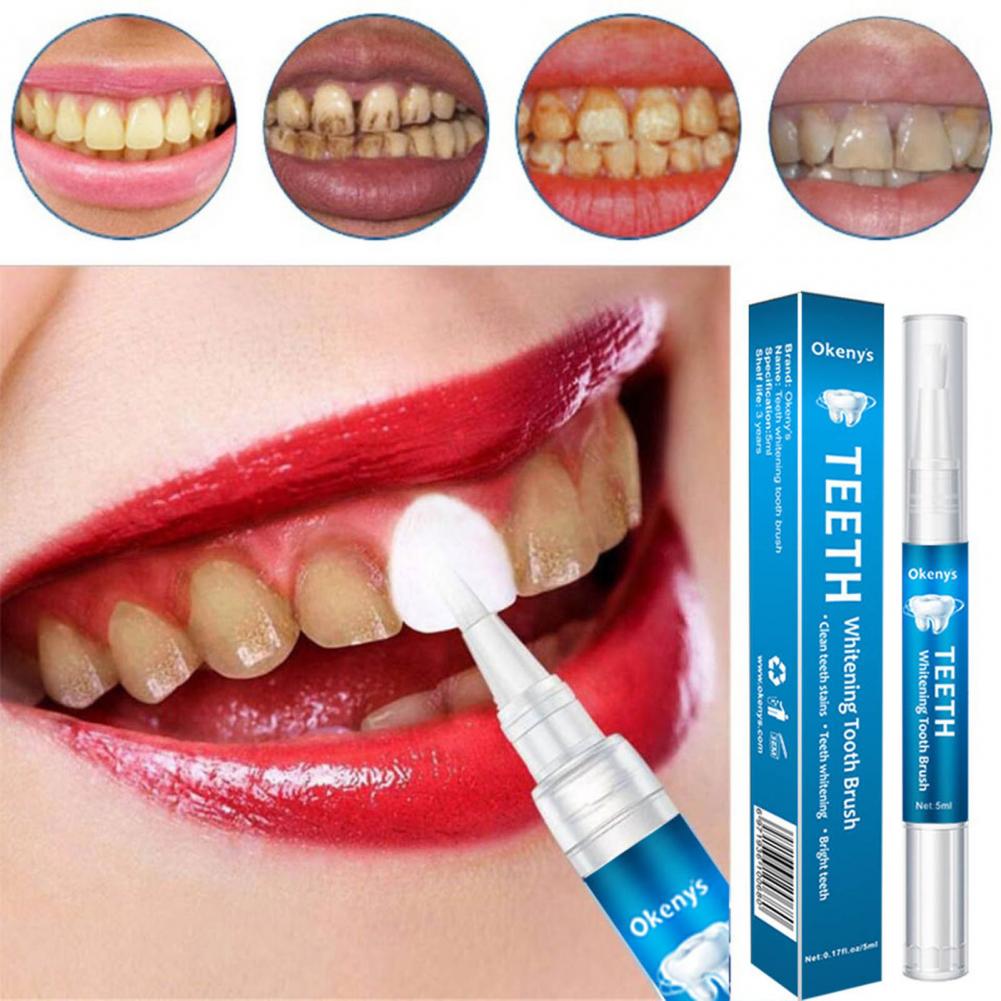 5ml Oral Care Pen Creative Effective Easy to Carry Whitening Teeth Care Brush for Home