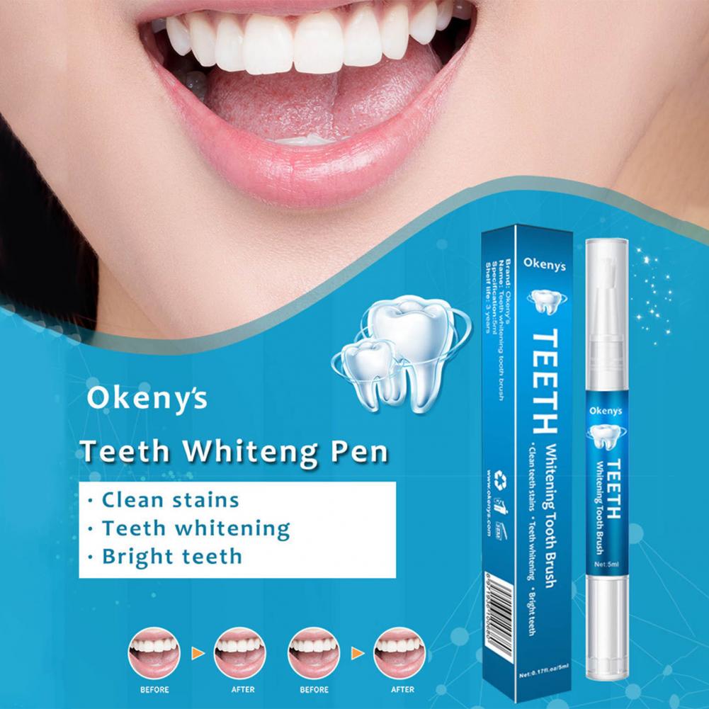 5ml Oral Care Pen Creative Effective Easy to Carry Whitening Teeth Care Brush for Home